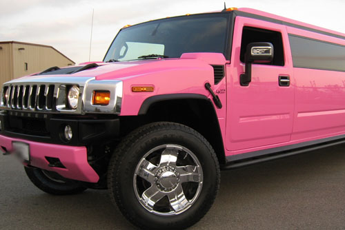 pink limo hummer